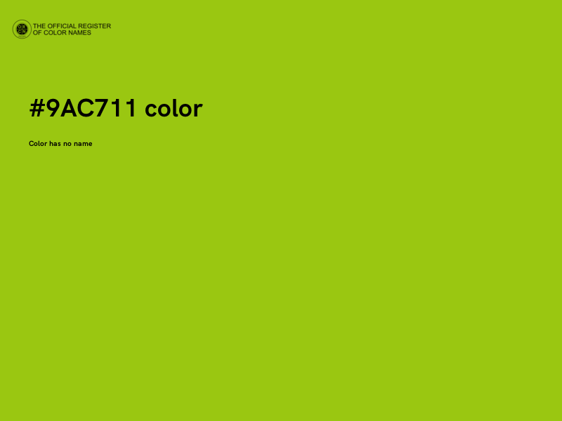 #9AC711 color image
