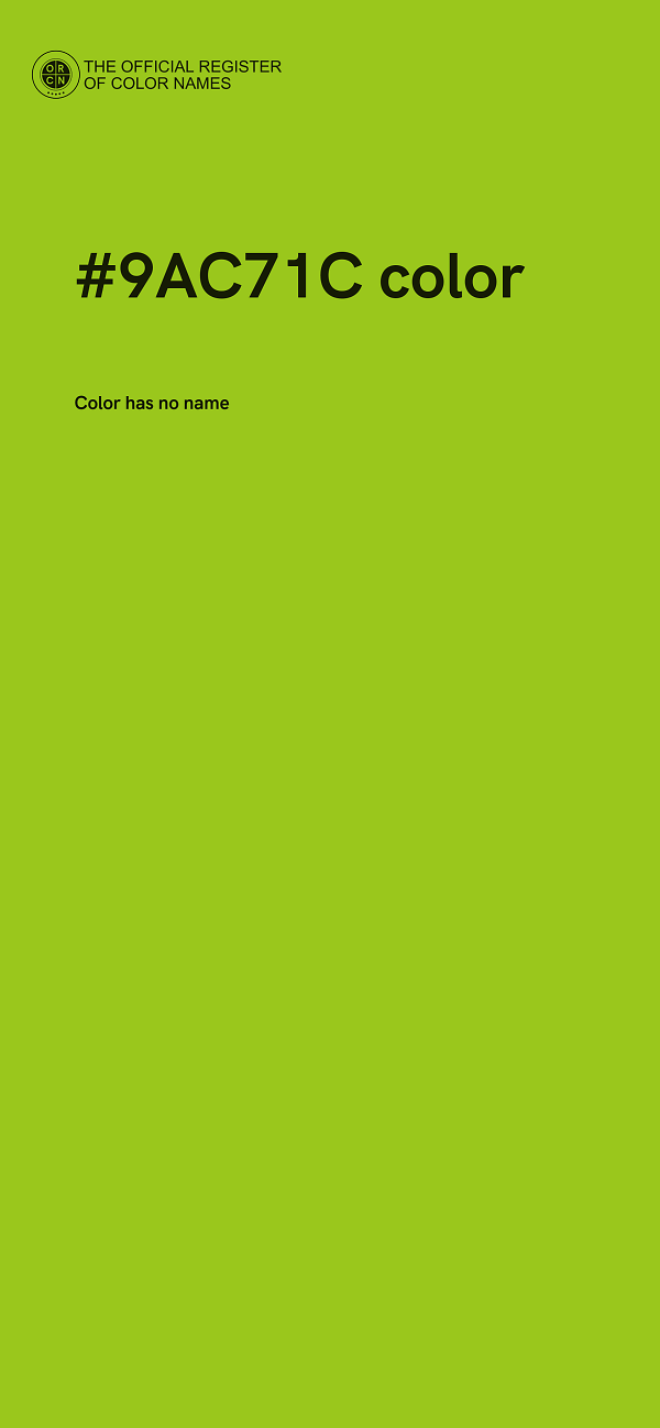 #9AC71C color image