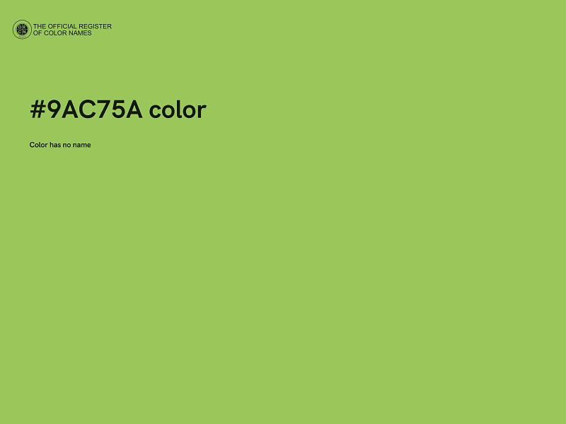 #9AC75A color image