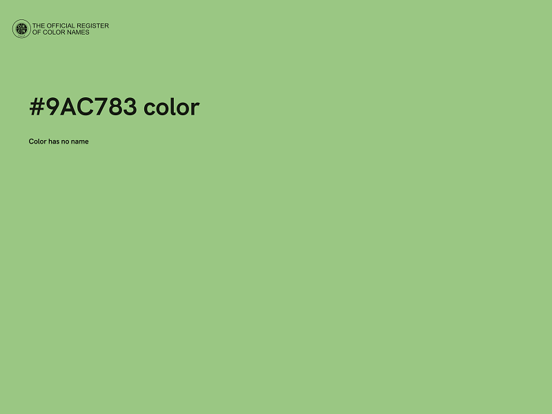 #9AC783 color image