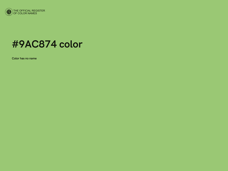 #9AC874 color image