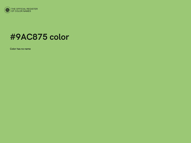 #9AC875 color image