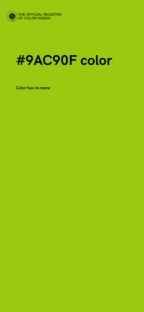 #9AC90F color image