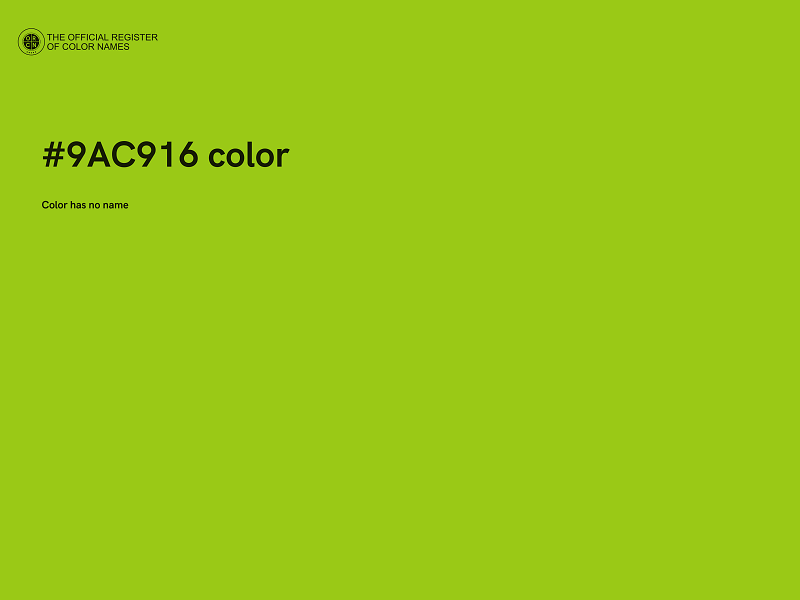 #9AC916 color image