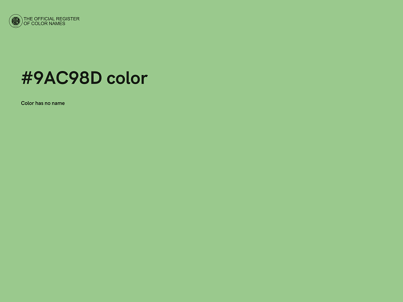 #9AC98D color image