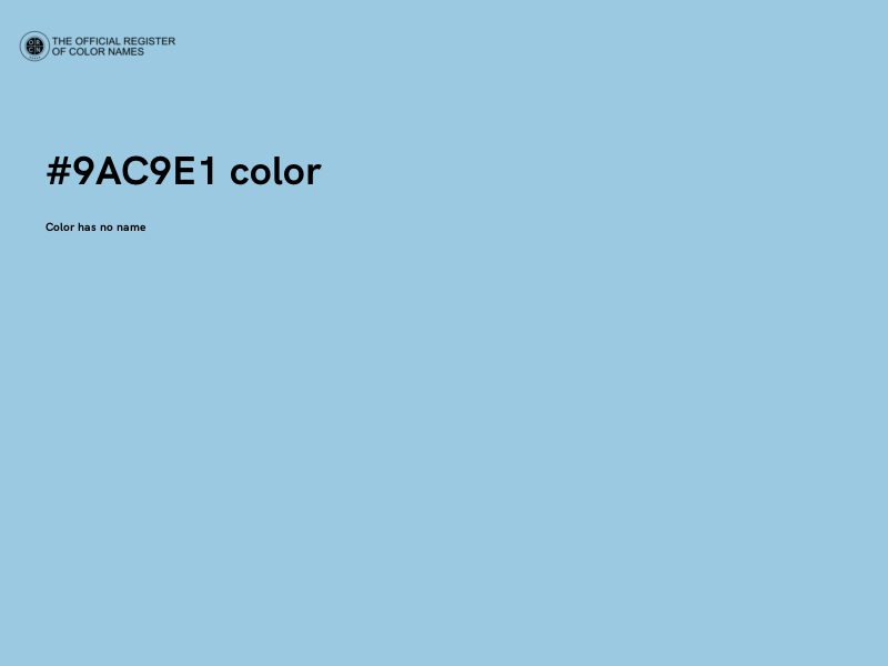 #9AC9E1 color image