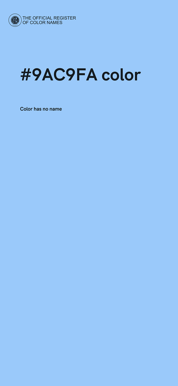 #9AC9FA color image