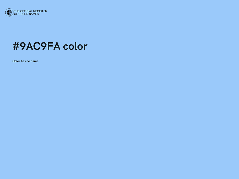 #9AC9FA color image