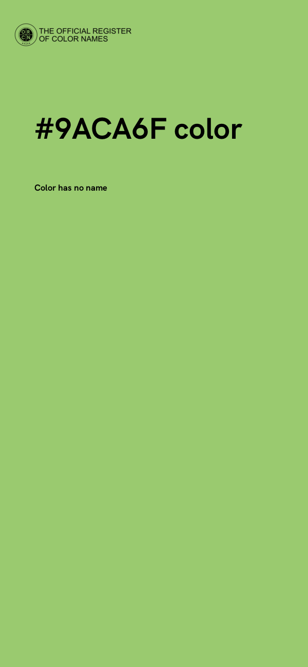 #9ACA6F color image
