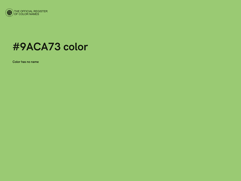 #9ACA73 color image