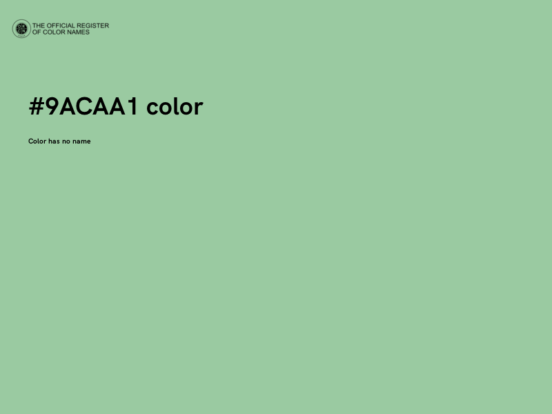 #9ACAA1 color image
