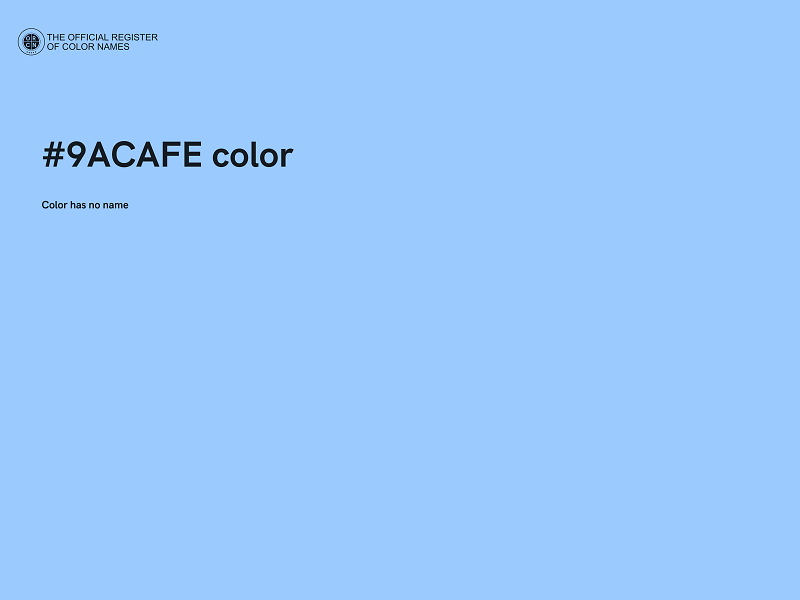 #9ACAFE color image