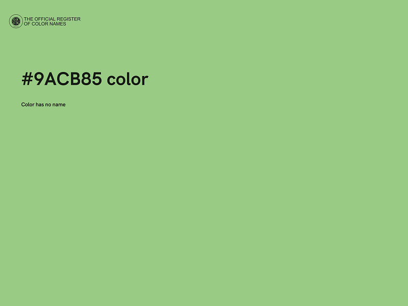 #9ACB85 color image