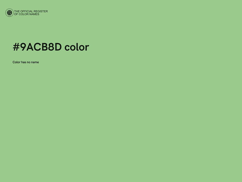 #9ACB8D color image