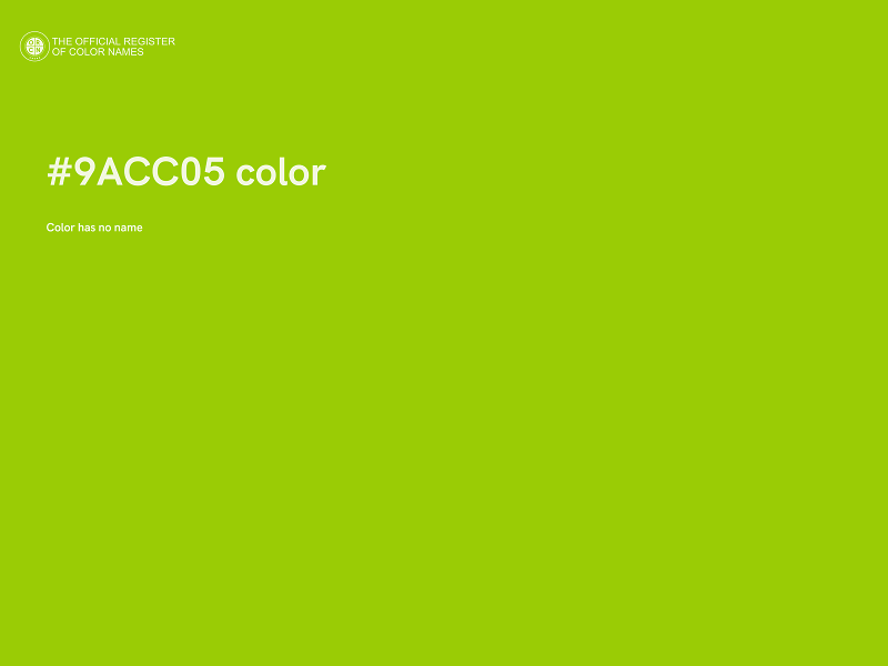 #9ACC05 color image