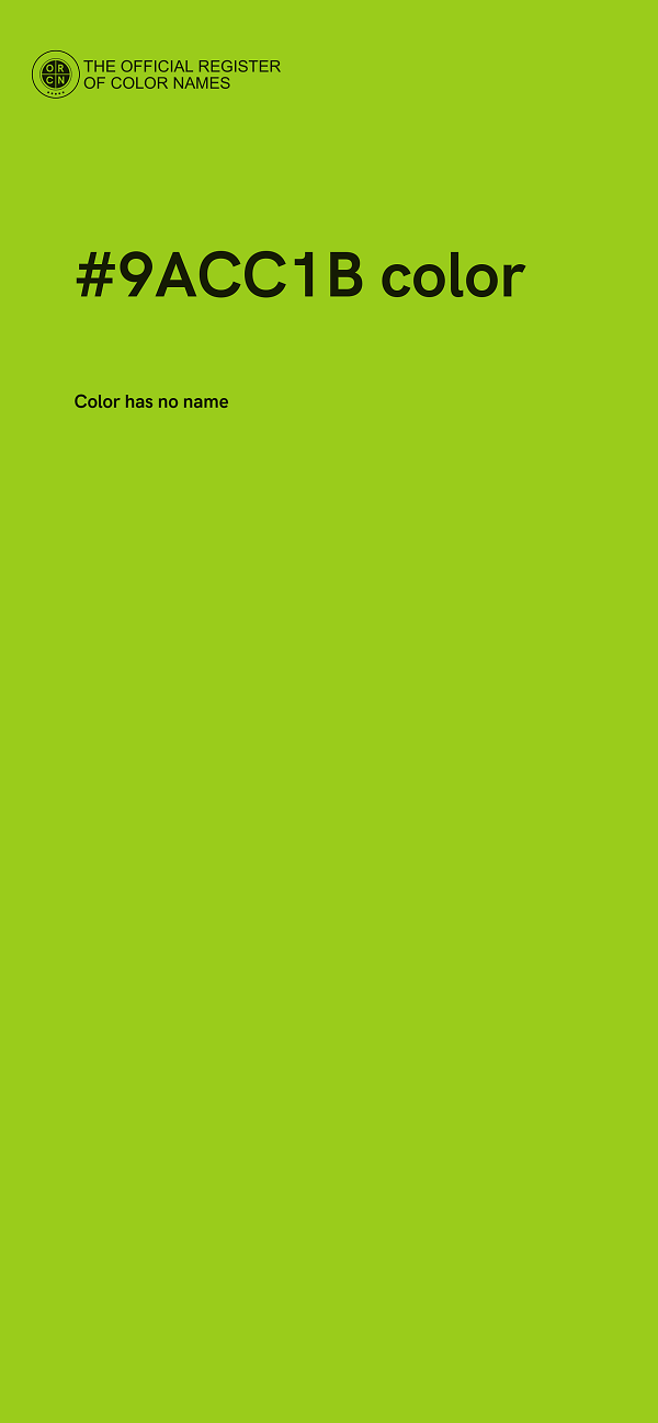 #9ACC1B color image