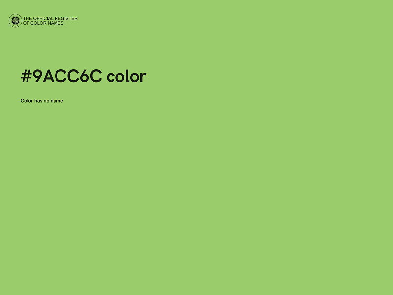 #9ACC6C color image