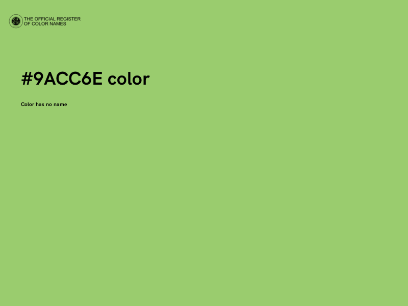 #9ACC6E color image
