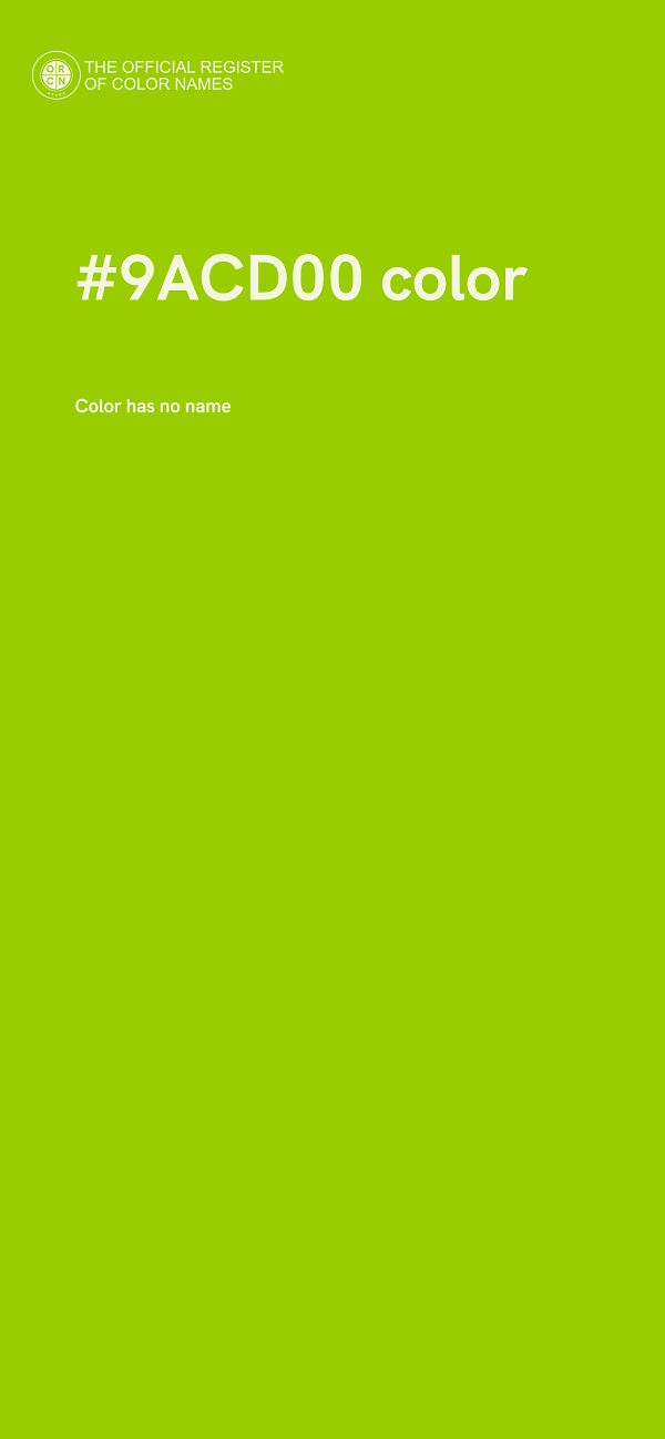 #9ACD00 color image