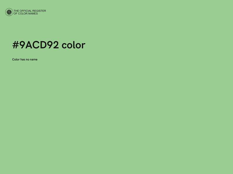 #9ACD92 color image