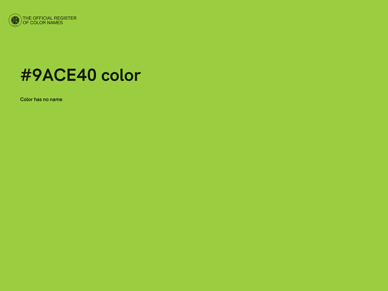 #9ACE40 color image