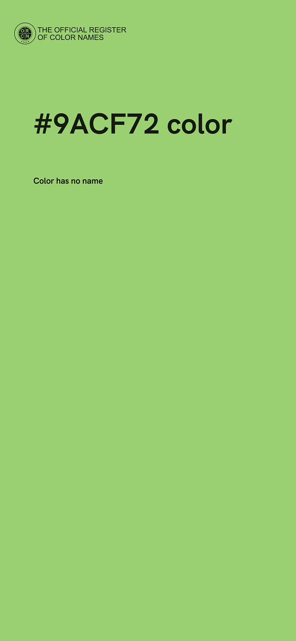 #9ACF72 color image