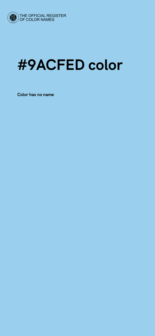 #9ACFED color image