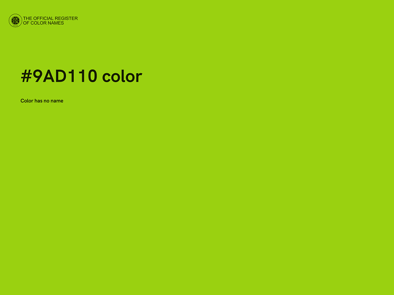 #9AD110 color image