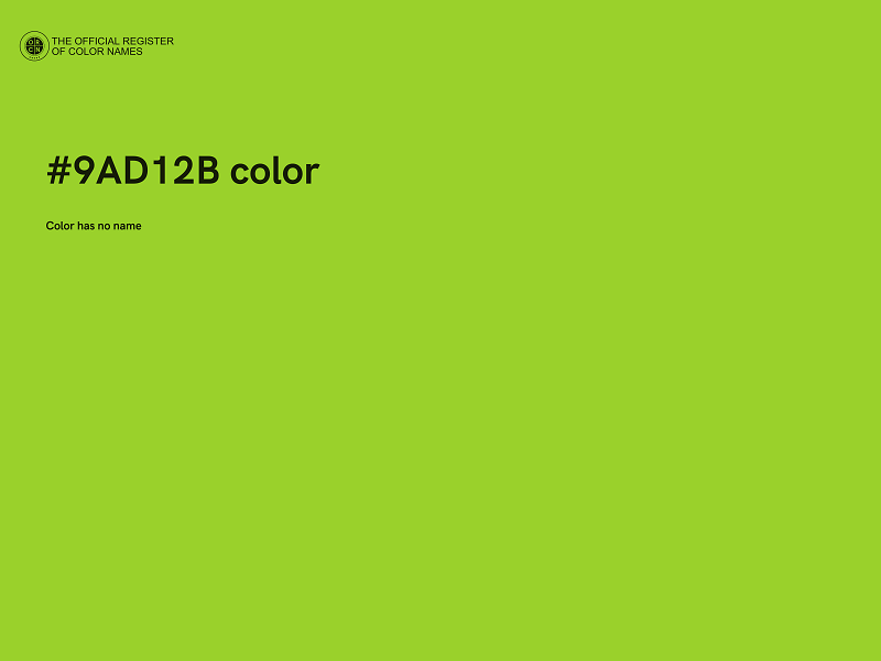 #9AD12B color image