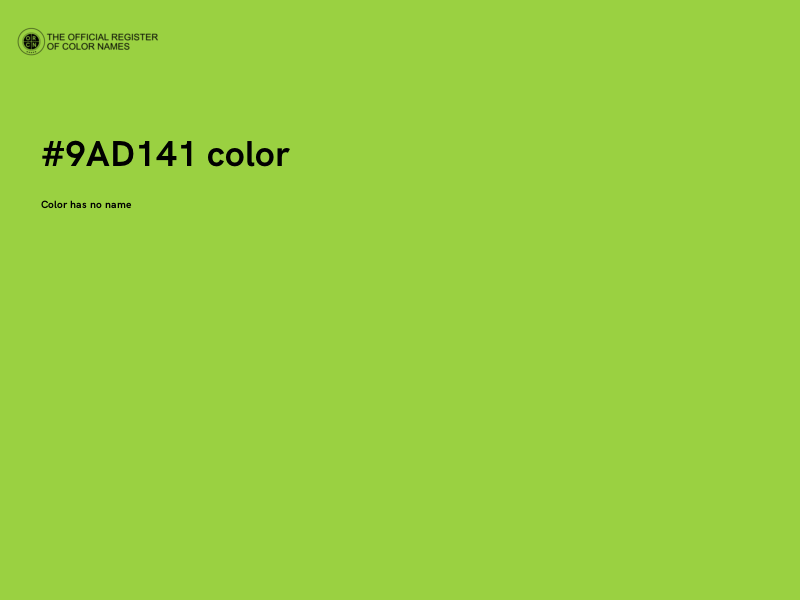 #9AD141 color image