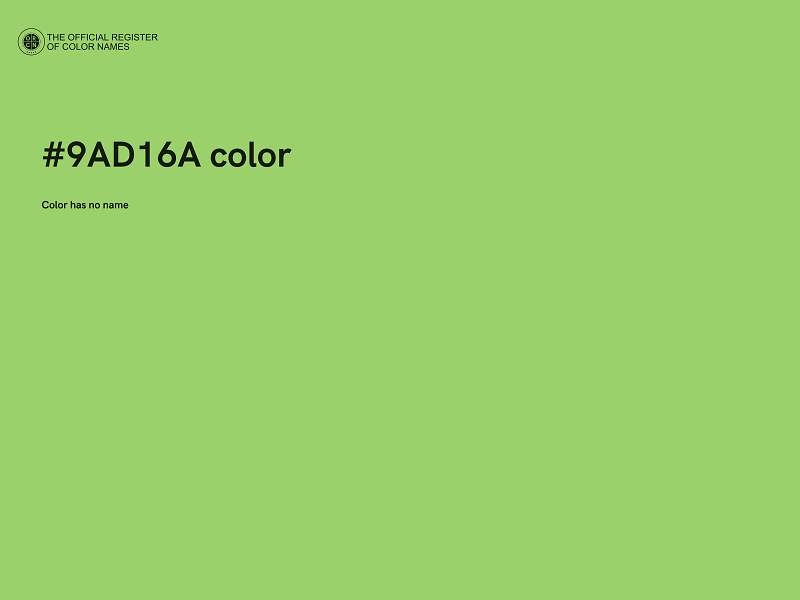 #9AD16A color image