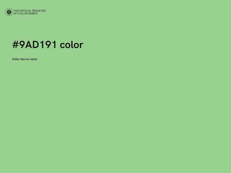 #9AD191 color image