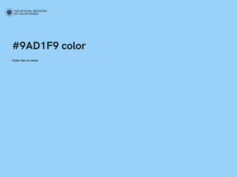 #9AD1F9 color image