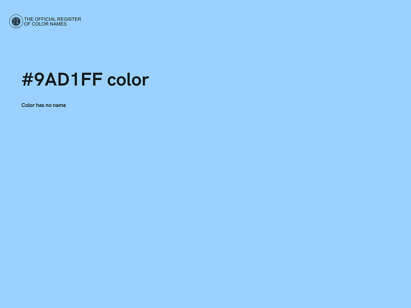 #9AD1FF color image