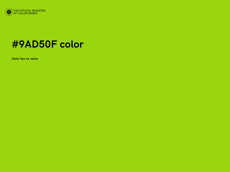 #9AD50F color image