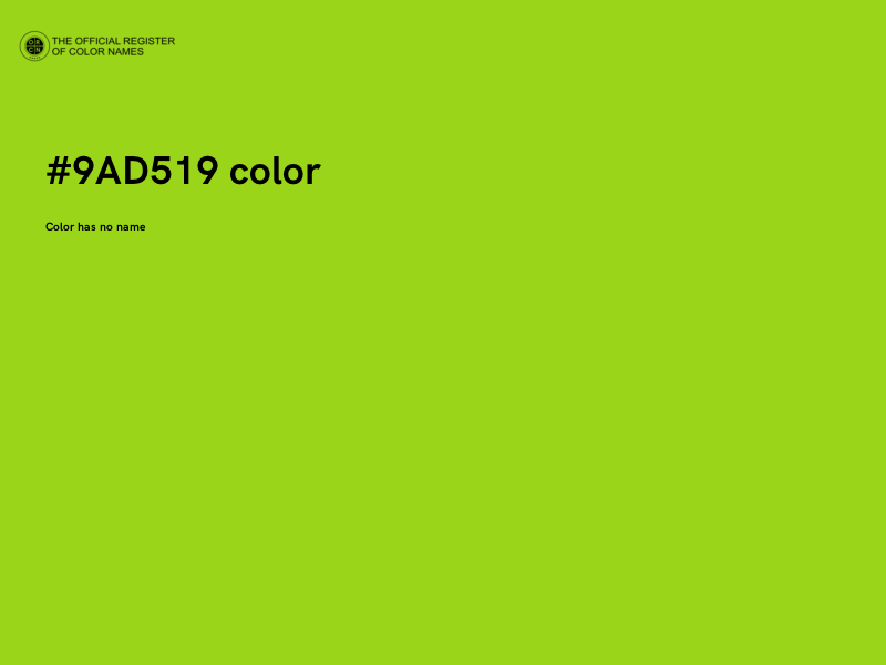#9AD519 color image