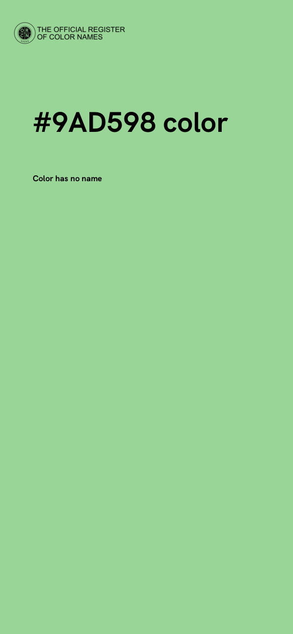 #9AD598 color image