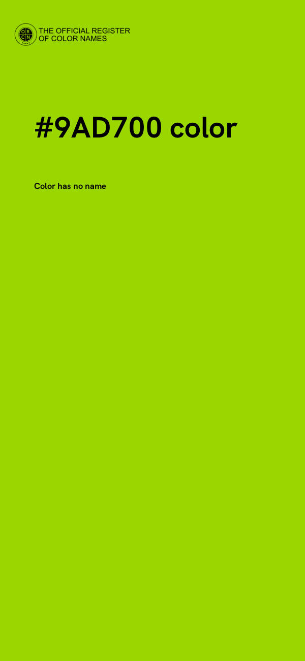 #9AD700 color image