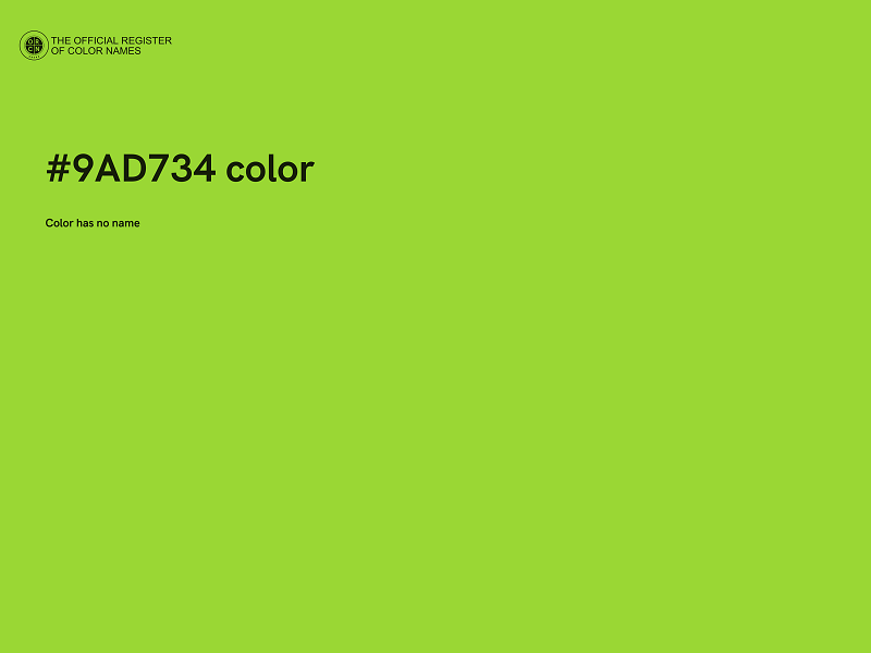 #9AD734 color image