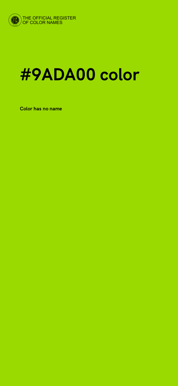 #9ADA00 color image