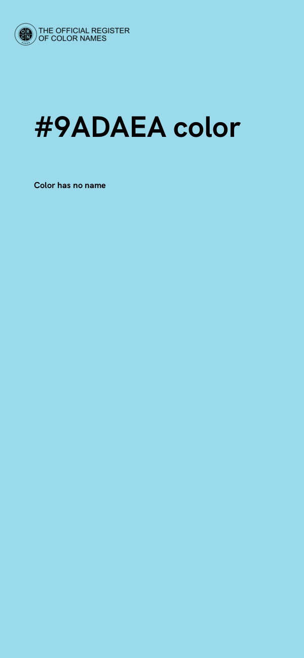 #9ADAEA color image