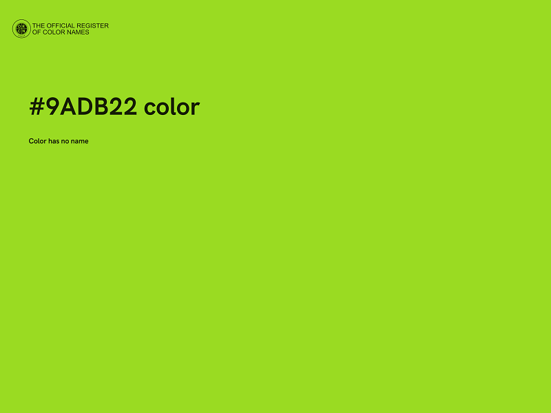 #9ADB22 color image