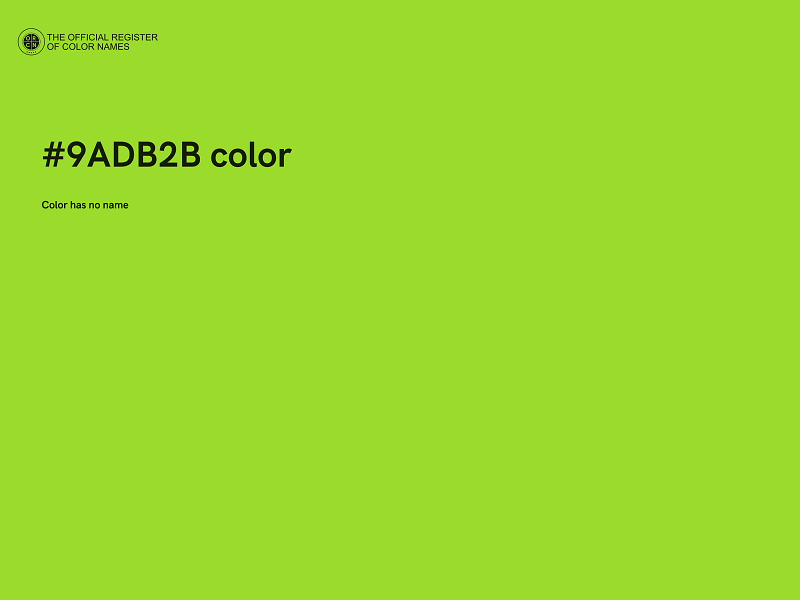 #9ADB2B color image