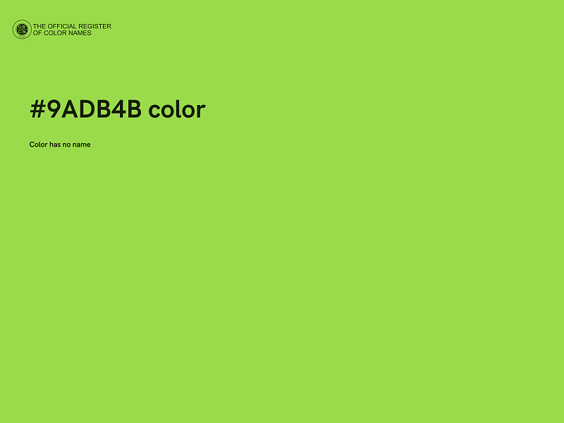 #9ADB4B color image