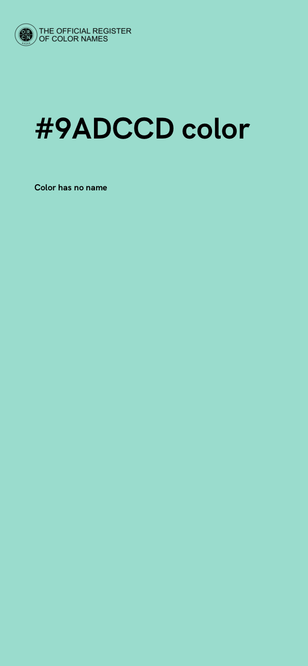 #9ADCCD color image