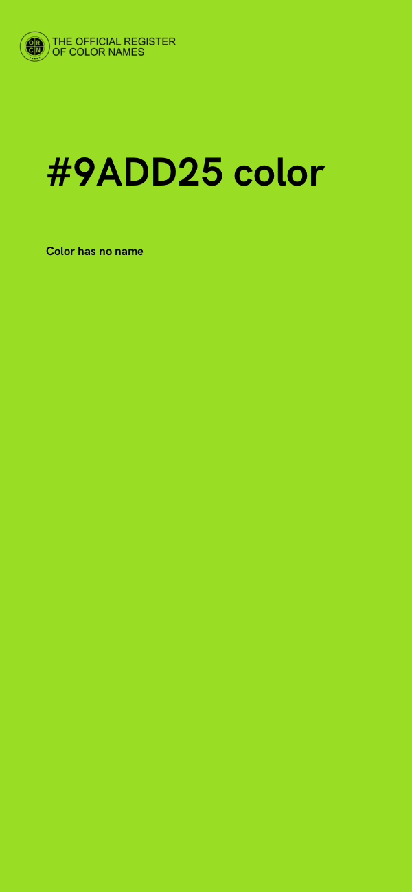 #9ADD25 color image