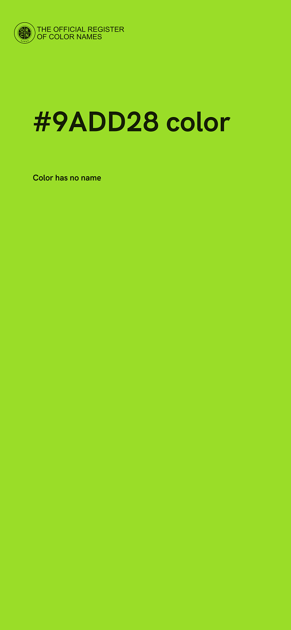 #9ADD28 color image