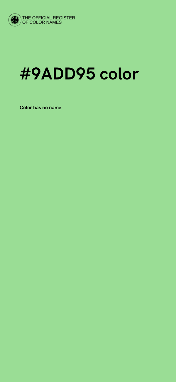 #9ADD95 color image