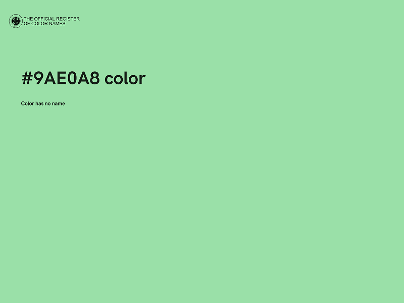 #9AE0A8 color image