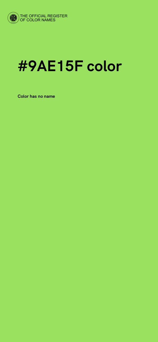 #9AE15F color image
